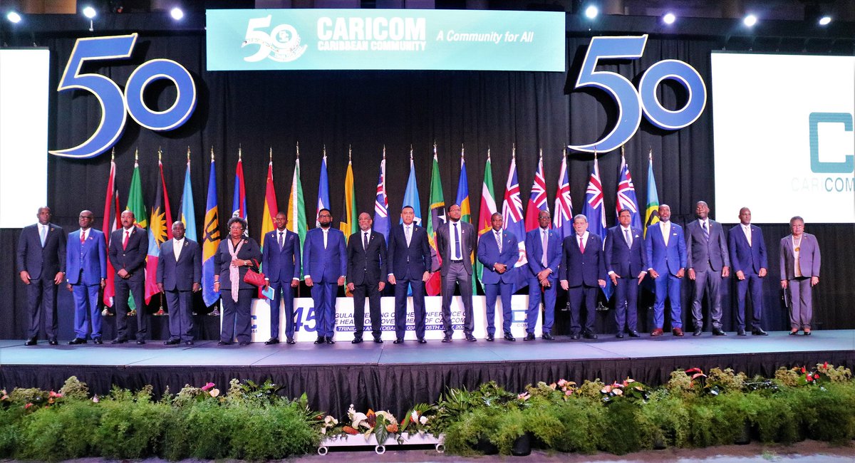 Llamado en 45ª Reunión de la Conferencia de Jefes de Gobierno de #CARICOM a levantar injusto bloqueo económico contra nuestro pueblo y gobierno, es muestra del constante respaldo de los países caribeños a #Cuba y a clamor universal: #MejorSinBloqueo.

¡Gracias hermanos!
