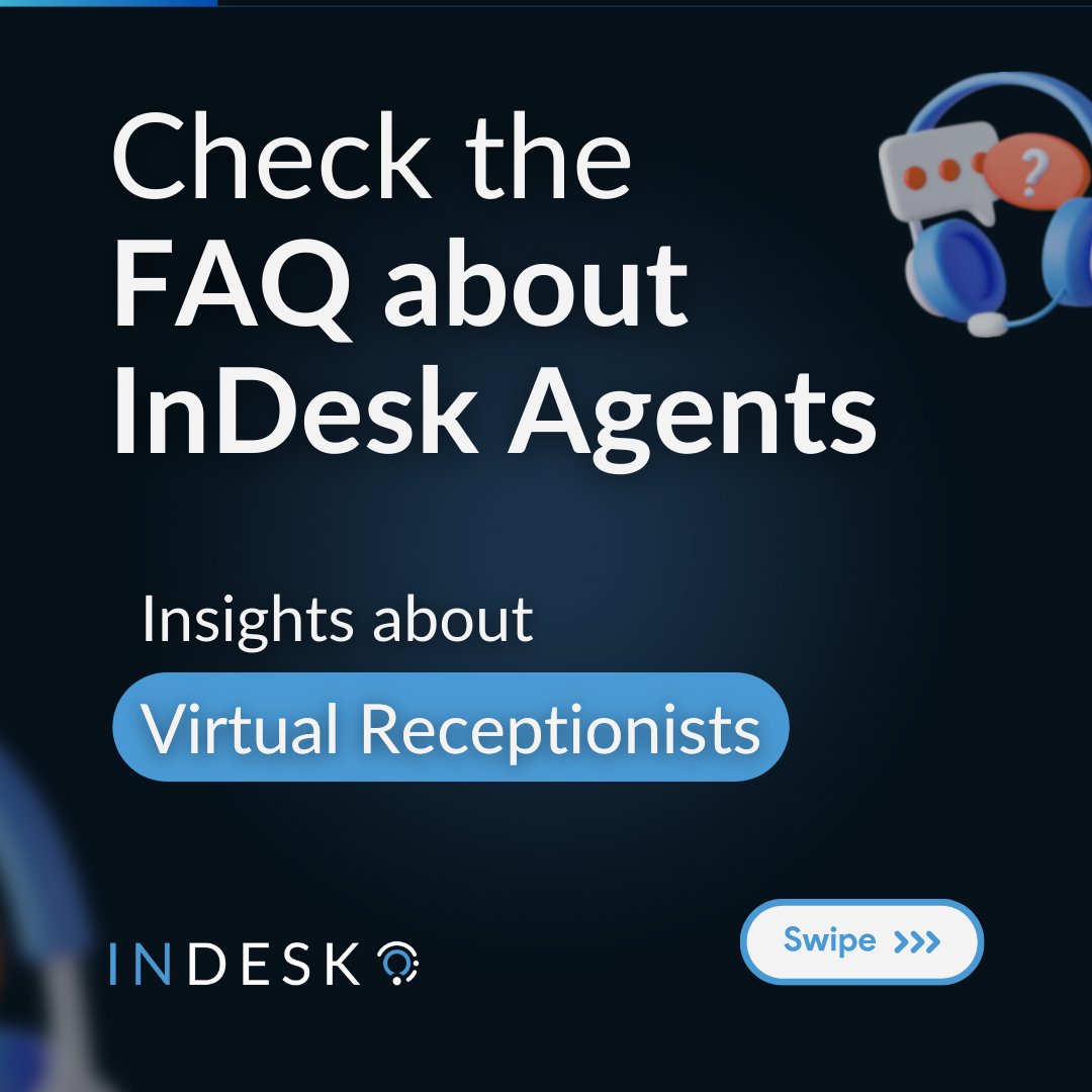 my_indesk's tweet image. Check the FAQ about InDesk Agents and gain insights into virtual receptionists for Medical Aesthetic clinics. 😊

👉 Contact us to learn more!

#indesk #aestheticreceptionist #dentalclinic #Dentalclinicreceptionists #patientmanagement #medicalaesthetics #clinicreceptionist