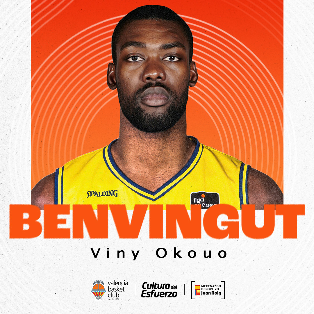 ✍️ ¡Nueva incorporación taronja!

¡Valencia Basket anuncia la incorporación a sus filas del pívot congoleño Viny Okouo!  #MercadoACB #LigaEndesa