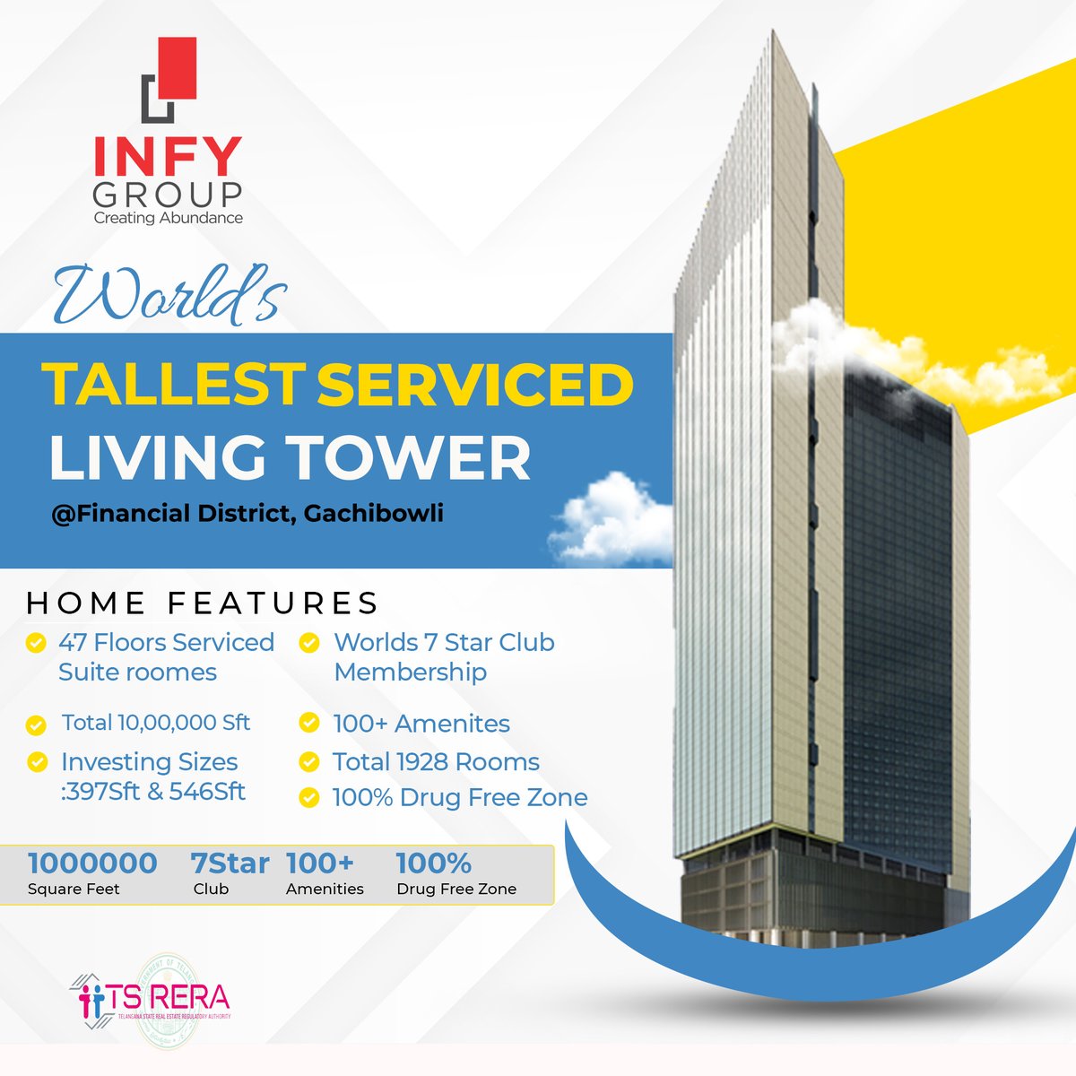 Do you know...?
worlds tallest serviced living tower now 
happening in hyderabad 

#hyderabad #realestate #h1 #placesbyhydeparkdevelopments #hyderabadbusiness #explorepage✨ #coliving #hyderabadhomes #hyderabadhotels #realestateinvesting #investing #trending