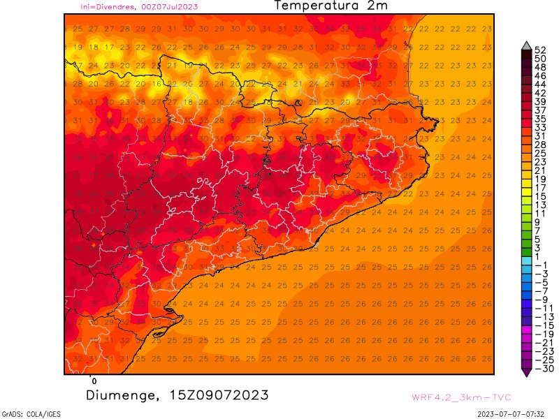 mauri_francesc's tweet photo. CALOR MAI VISTA, amb dades instrumentals, donen alguns mapes, per dimarts que ve a l'Aragó (45-46°C) i potser PUNTS de Catalunya. Això NO ÉS FIABLE ENCARA. De moment, dissabte i diumenge "a suar la cansalada" sense rècords ni núvols. @eltempsTV3 @meteocat @accioclimatica https://t.co/6rrSTeyHmh