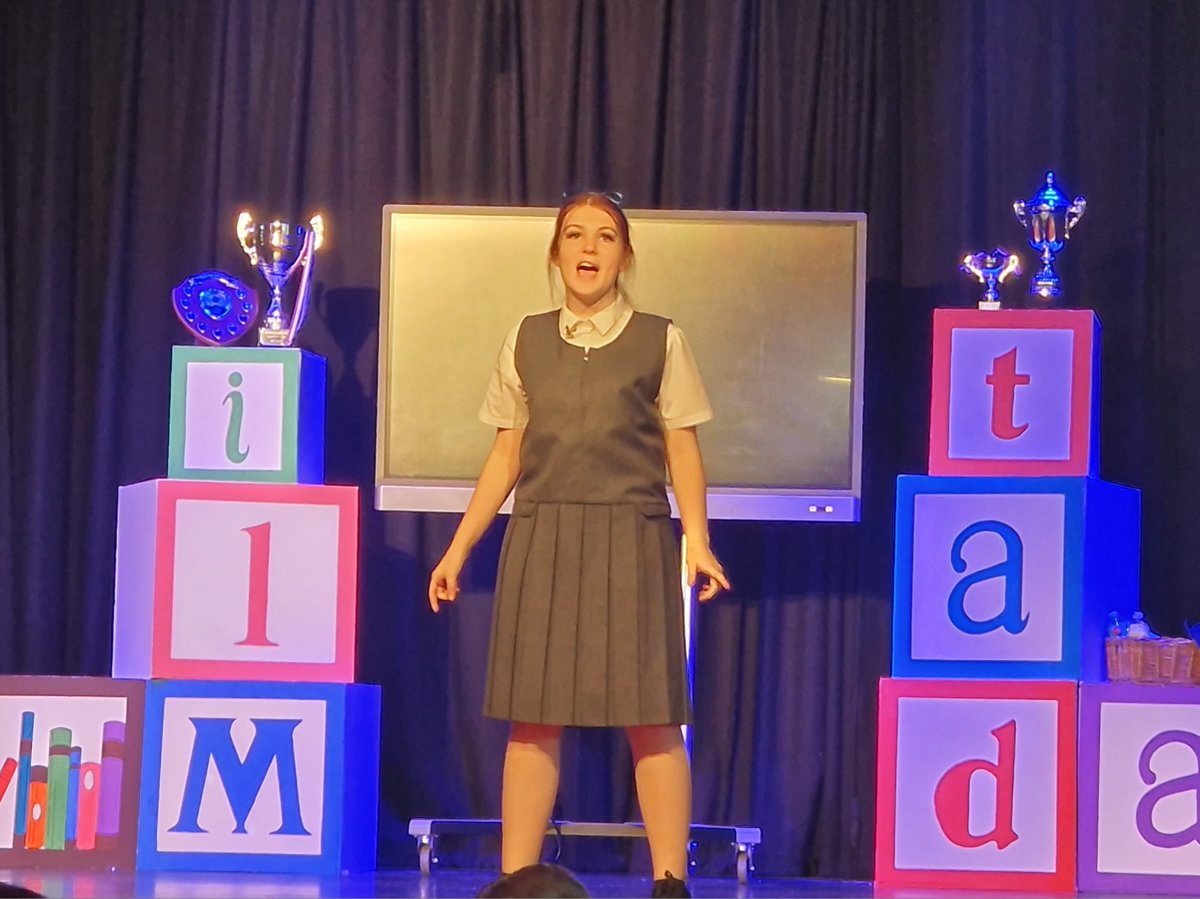 LadybridgeHigh's tweet photo. It's the finale of our #Matilda production this evening and our audiences have been amazing! Some tickets are still available on the door from 6pm. Come down for a brilliant evening of entertainment! 🥳 #musicals #LadybridgeLearners #schoolproduction #performance https://t.co/CCa1GAHiGJ