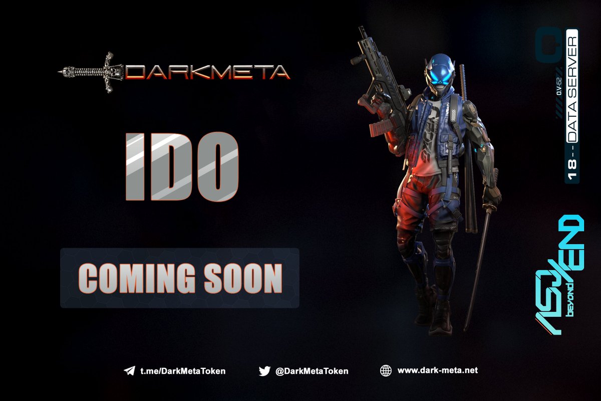 CryptoTony__'s tweet image. $DMT / @DarkMetaToken IDO is coming soon👇

- No Seed or Private Sale ✅
- Doxxed Team ✅
- Ecosystem on #Arbitrum ✅
- P2E Game ✅

👉 dark-meta.net 👈