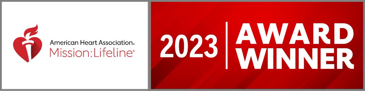 We’re proud to be nationally recognized by @American_Heart with a Mission: Lifeline EMS Silver award for our commitment to providing high-quality heart attack and stroke care! #MissionLifeline