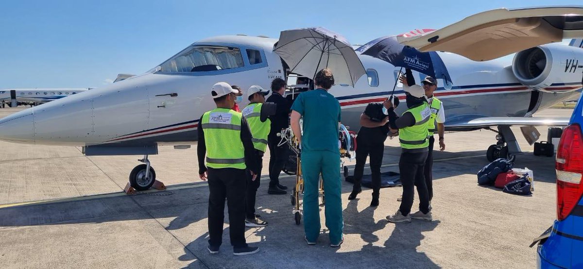 MedevacFlights's tweet photo. Another successful medevac from Bali to Australia https://t.co/mQ3bw7ZskO