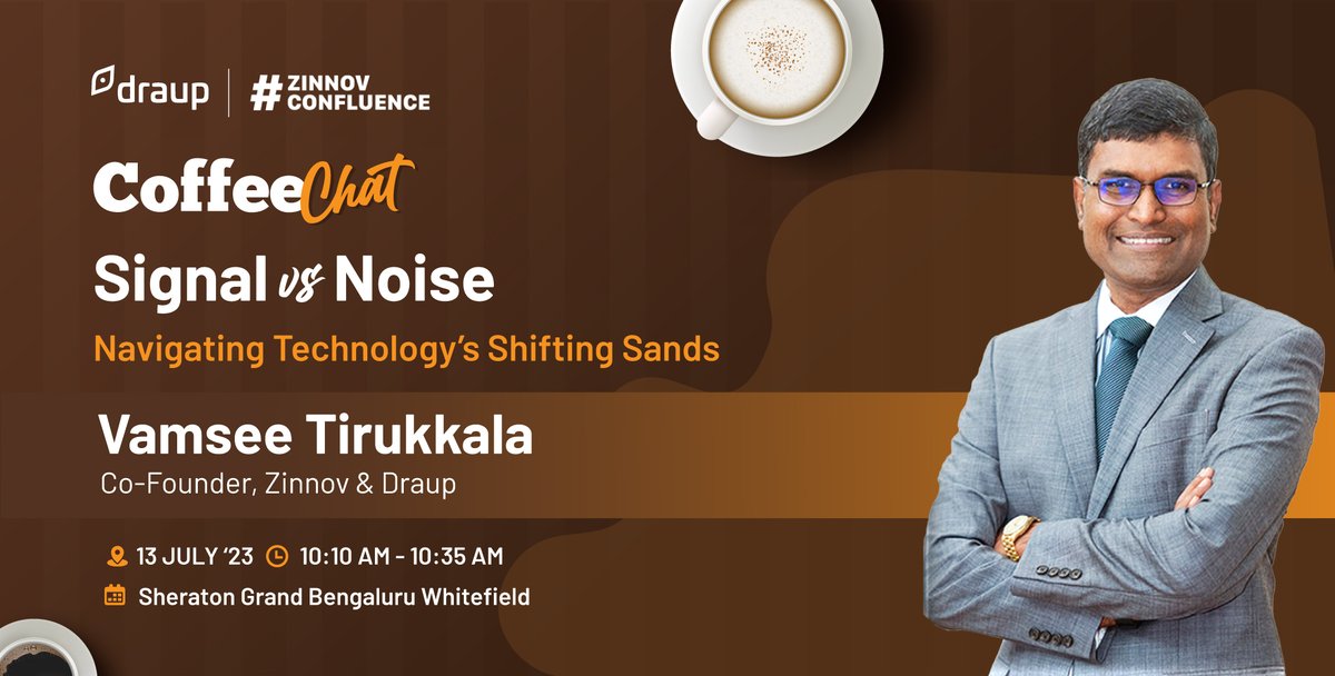 Feeling lost in the constant wave of tech innovations? Join us at #ZinnovConfluence to learn how to spot transformative opportunities amid tech disruption with industry experts, Nigel Blenkinsop, Sanjay Anandaram &amp; Vamsee Tirukkala.

Register here: cutt.ly/AwiogBh6