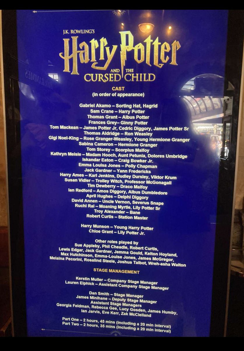 Cursed Child London Fans tweet media