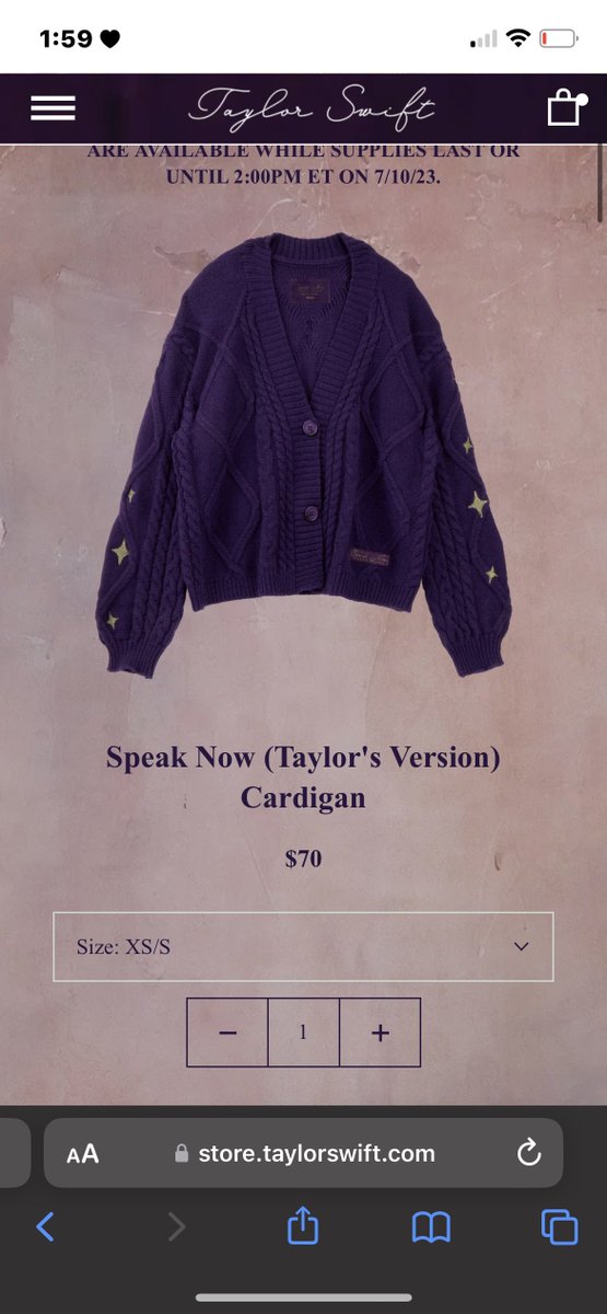 ev3rhaze's tweet photo. 💜IMPORTANT!!!💜

the speak now cardigan’s wool has allergens in it that cause rashes to 99% of people. 

except for me. i’m not allergic to it. so if you bought it you should donate it to someone who isn’t allergic (me) for safe keeping. to save yourself. https://t.co/4MfsMLZVrn