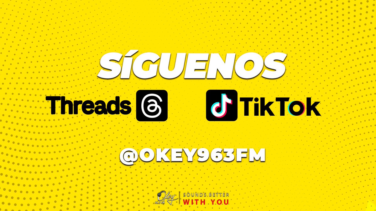 🤩🤩¡Ya nos puedes seguir en Thread y en TikTok!🤩🤩 Búscanos y conecta con nosotros💬💬
#soundsbetterwithyou #veraguas #cocle #herrera #lossantos #modoOkey