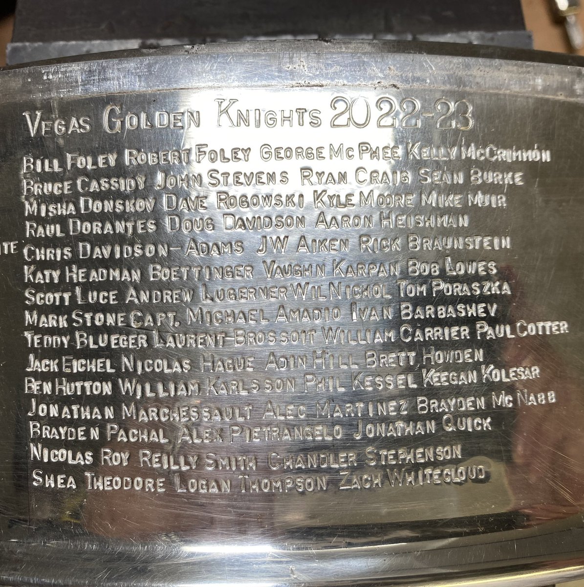 Sportsnet's tweet photo. There they are. 🏆

📸: @GoldenKnights https://t.co/KXbarllU6z