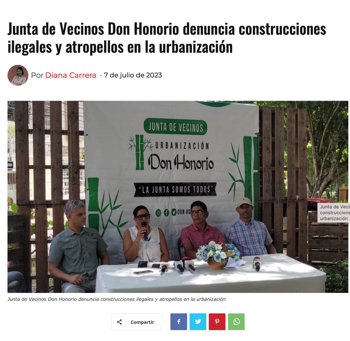 donhonorio1's tweet photo. Gracias @UltimominutoTW por su cobertura hoy en nuestra rueda de prensa . Seguiremos luchando para mantener la esencia de nuestra urbanización. 
@mayobanexsuazo @EducacionRDo @AlcaldiadeSDN @CarolinaMejiaG @Farideraful #Denuncia #violaciones #OrdenamientoTerritorial  #usodesuelo https://t.co/N2K2NJry5t
