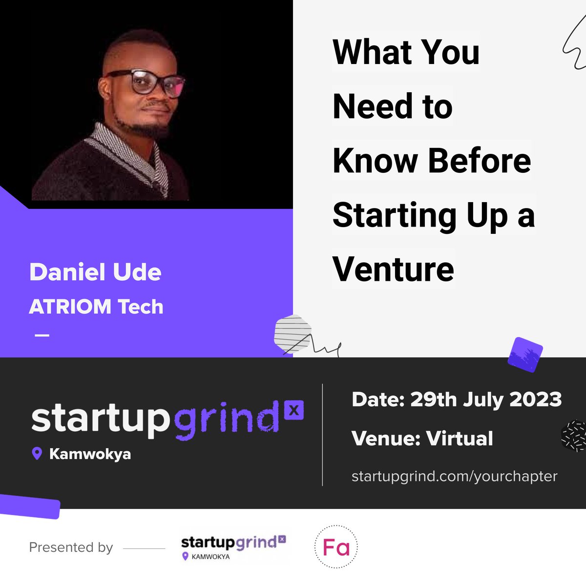 fundafricaco's tweet photo. Register  Here: https://t.co/8GZzPWNfhH engaging session aims to provide aspiring entrepreneurs like yourself with valuable insights and essential knowledge to ensure a successful start to your entrepreneurial journey. https://t.co/jq5X37oRYR