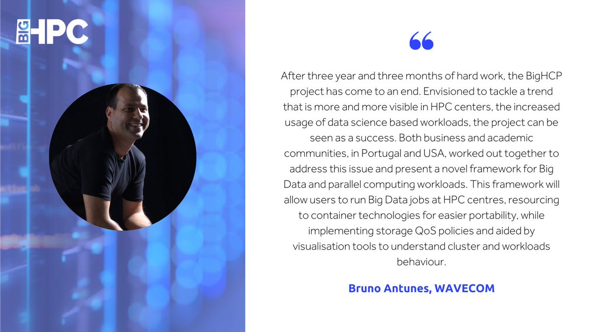 bighpcproject's tweet photo. 🔚  Three years have gone by, and #BigHPC has officially come to an end. Check our website to know more about the outcomes made possible thanks to our partners (and a final message from our coordinator) 👉  https://t.co/g8j5hsZ9ry https://t.co/ruCtYCW3Sk