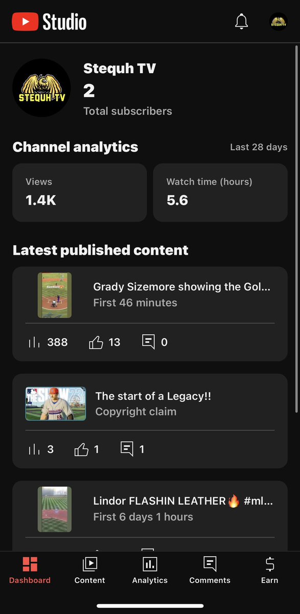 The grind don’t stop tap in to the yt for me