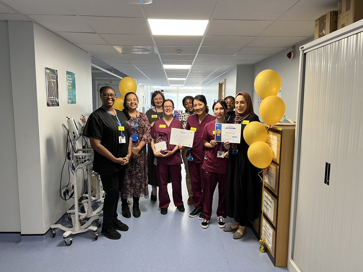<a href="/SarahHa88622902/">Sarah Hayes</a> Thank you for presenting the Radiotherapy team with their Gold Accreditation 🎉. An exemplary CHKS report followed by a 🏅 Your unwavering commitment to patient care is evident. Keep up the good work!! #RadiotherapyGold @NorthMidNHS