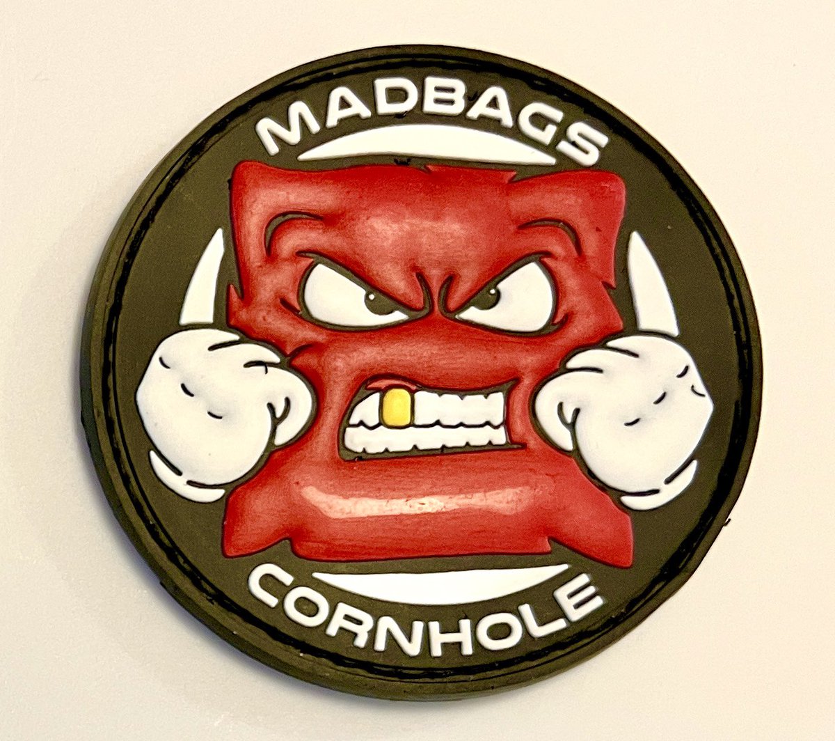 CornholePatches's tweet photo. When I first saw this club logo, I knew I had to get my hands on some patches for our site. MadBags Cornhole coming straight out of Manteca, CA - now available for purchase! ⬇️

https://t.co/lHRTtHTCnE

We’ve got this &amp; over 200 velcro-backed patches on our site. Happy Friday! https://t.co/rnNsiHkQaW
