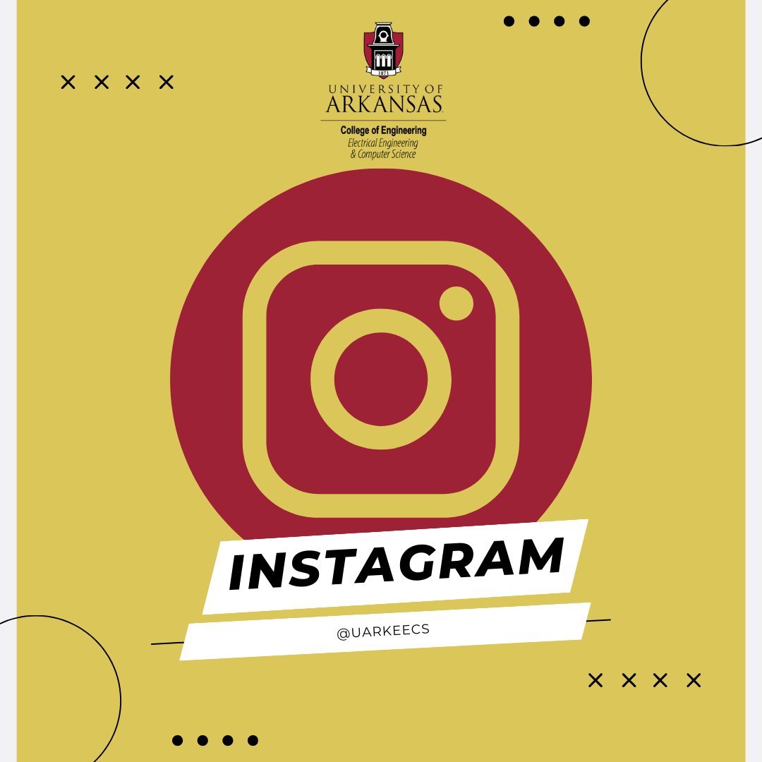 UArkEECS's tweet photo. Don't forget to catch us on all the channels! 

#ComputerScience #ComputerEngineering #ElectricalEngineering #UArkEECS https://t.co/W9RacuYJNy