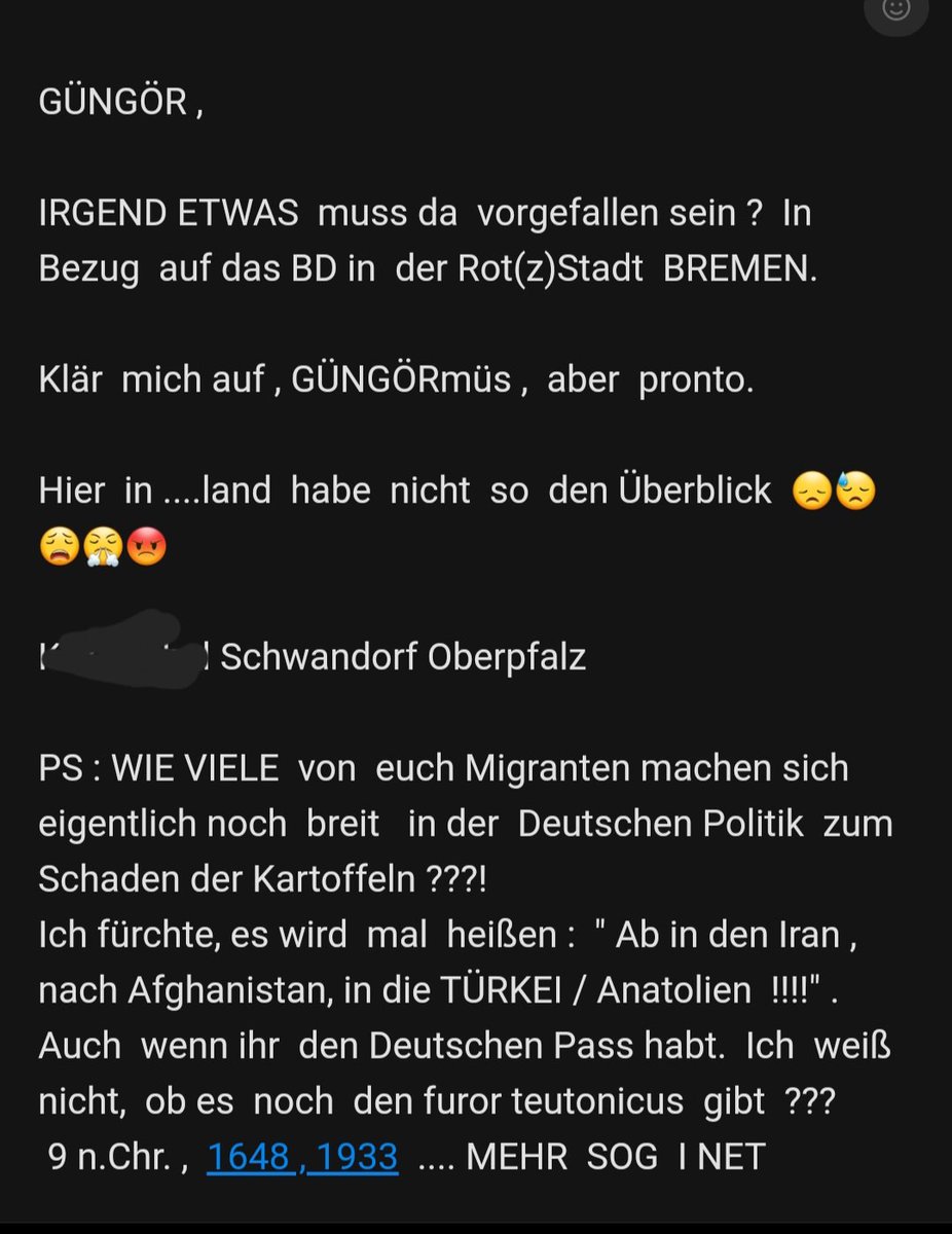 MustafaGuengoer's tweet photo. Solche #Nachrichten bekommt man übrigens, wenn man in der @HBBuergerschaft hinterfragt, ob #BIW bzw. @buendnisde wirklich so #bürgerlich und #harmlos sind, wie sie behaupten. https://t.co/BaUHJuwKOM