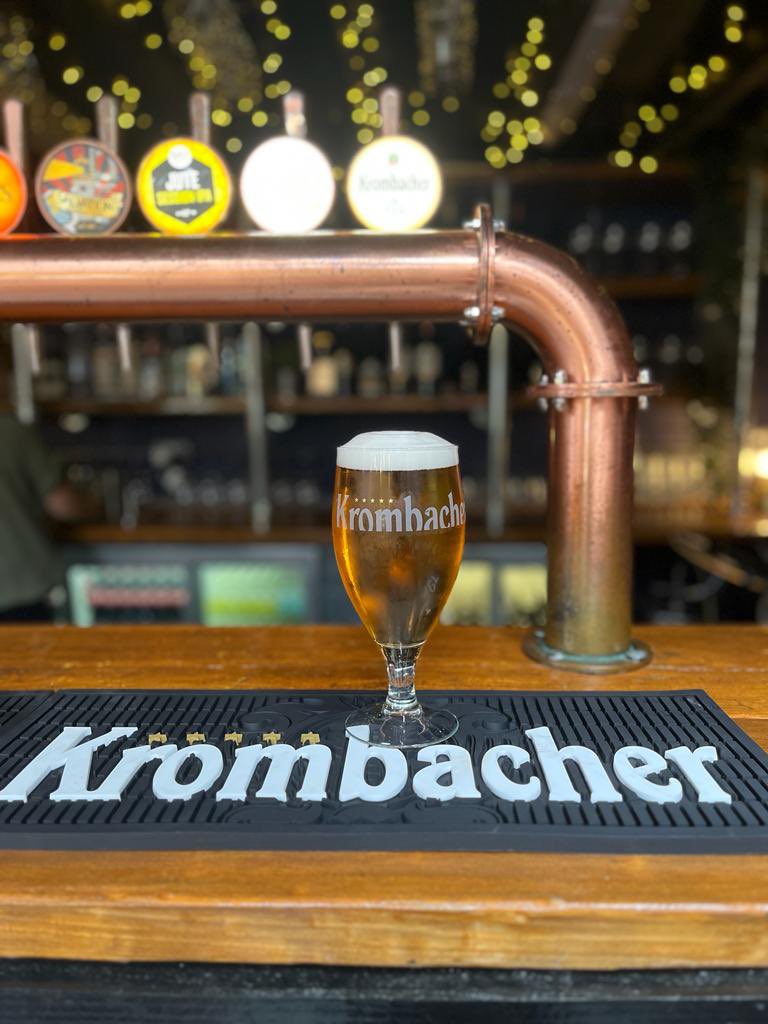 krombacherUK's tweet photo. Great spot in #sheffield to enjoy the natural taste of our Pils! Get down to the Herd this weekend! 🍺🍻🍺🍻 https://t.co/38vdQyfbOt
