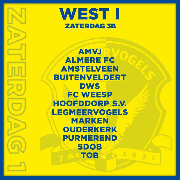 Nieuwe ronde nieuwe kansen! Wij hebben er weer zin in 💪🏼💪🏼 #knvb #indeling #uithoorn