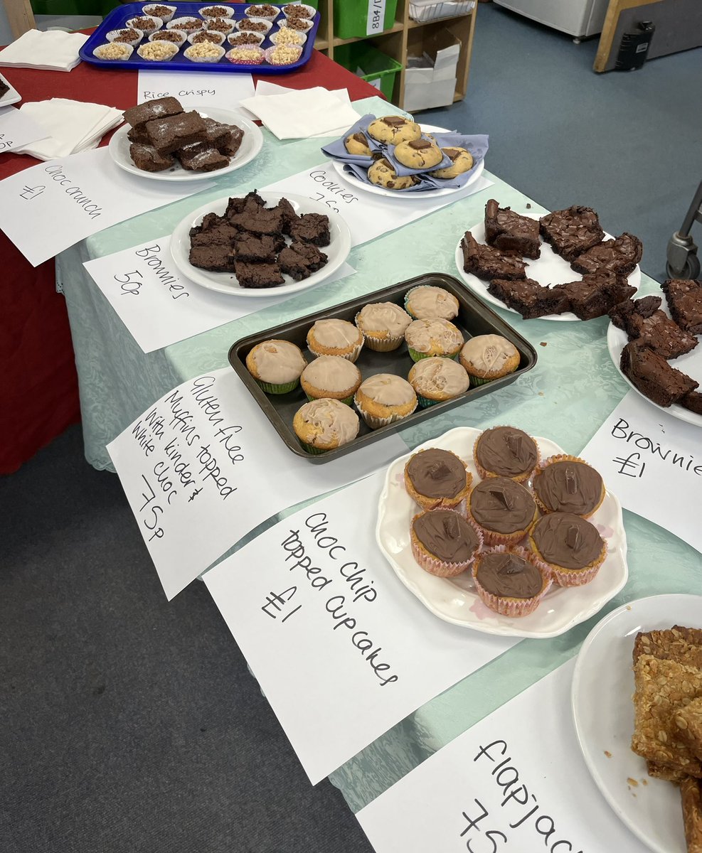 Amazing effort from Year 10 BTEC Hospitality students yesterday for their charity bake sale - super impressive baking as well as teamwork. Once again, you’ve made me very proud 🤩
#bakers #bakingskills  #foodprep #bakesale #talent #charitybakesale #superstudents #practicalskills