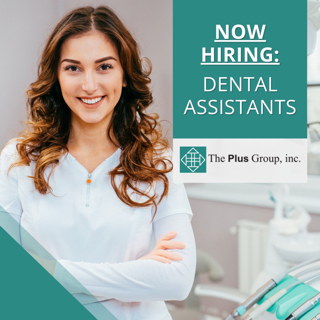 jseelander's tweet photo. #ThePlusGroup is hiring #DentalAsssistants!

Don't miss out on the opportunity to join a dynamic team and advance your #career in the #dental field.

Explore our open positions!
https://t.co/cYlMMl0ask

#CareerOpportunities #Hiring #GetBackToWork #Recruiting #JobHunt #NewJob https://t.co/p4yuiH9E1k