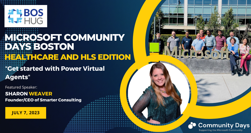 boston_hug's tweet photo. Next up is our power-packed session with Sharon Weaver on Power Virtual Agents. Who's excited? 🙌
#MSCDBOS #PowerVirtualAgents #Healthcare #Healthtech #MSCommunityDays #Communityluv #CommunityRocks https://t.co/MtAckuQk5E