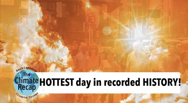 beckisphere's tweet photo. New Climate Recap! HOTTEST day in recorded HISTORY (again). LAB-GROWN meat in restaurants. 
https://t.co/WqDM4XNSb4

#ClimateCrisis #cleanenergy #news #environment https://t.co/OYXXhE0sqF
