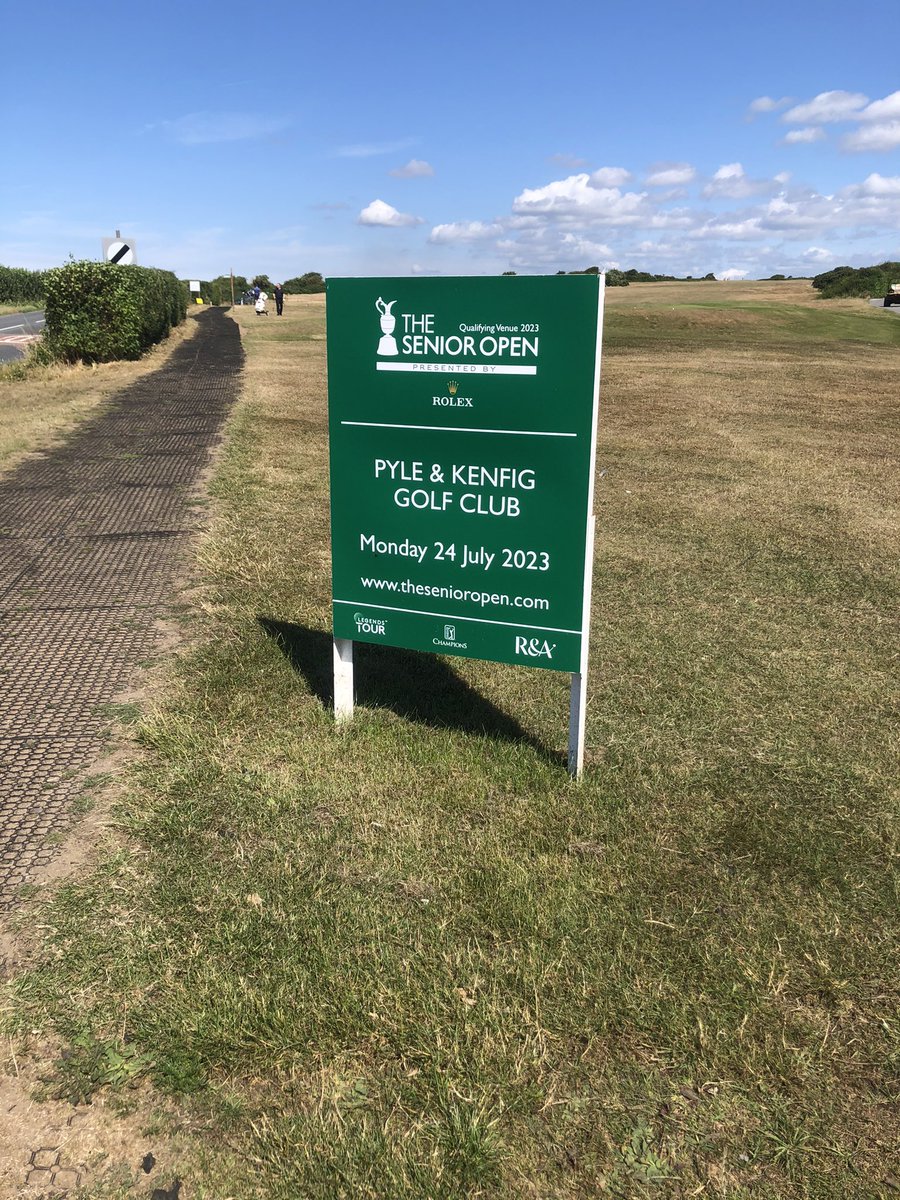Thanks <a href="/pkproshop/">Dylan Williams</a> <a href="/PandKGC/">Pyle & Kenfig GC</a> for the courtesy today, prepping for the #seniorsopen course &amp; greens were incredible as always. #pga #alwayslearning #properlinks