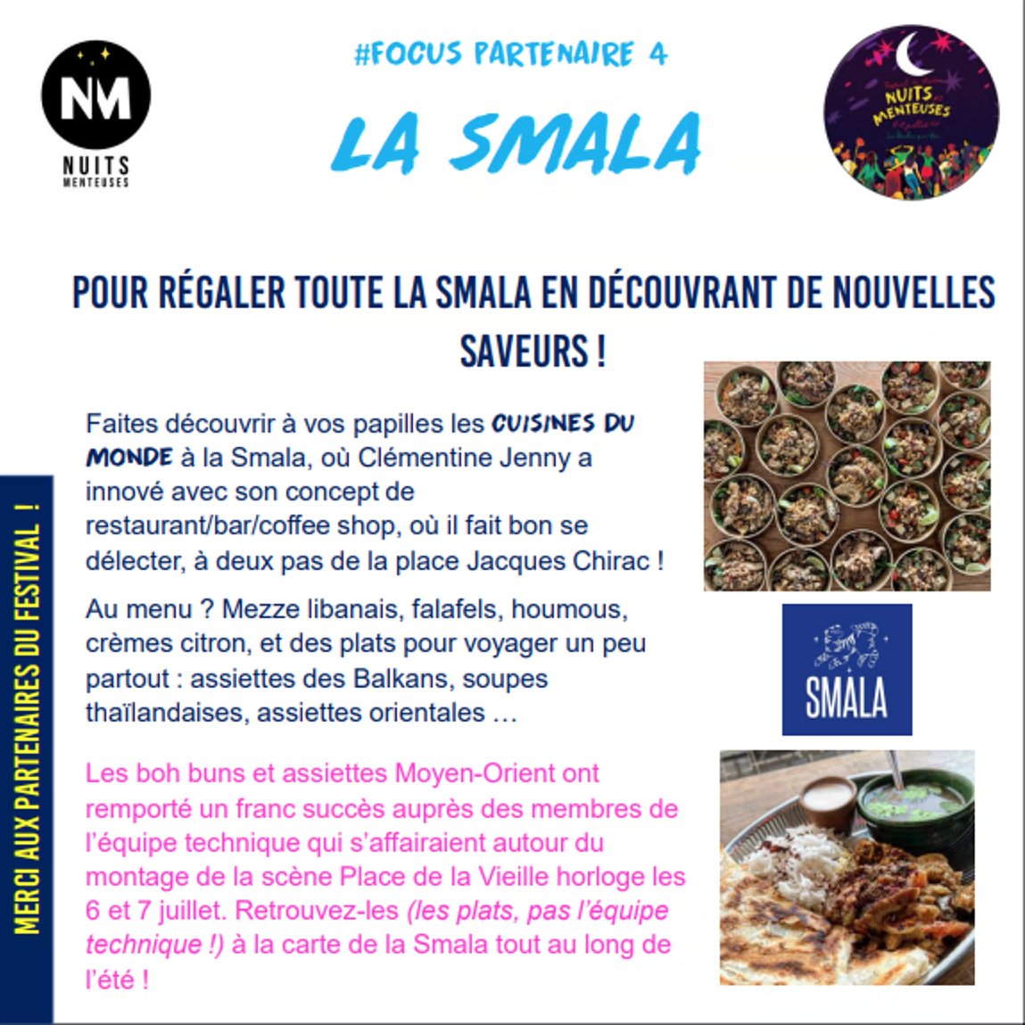 _Lementeur's tweet photo. 🤝//#Focuspartenaires 4 : AVIS AUX GOURMANDS !// 🤝
Un immense merci à La Cave Nature, My cookies, La Smala et Chez Pascal, entreprises vendéennes dont les produits seront mis à l'honneur au cours du festival #NuitsMenteuses2023 !

@DepVendee @ACTWEETinfo @lavendeeinfo 

J-1 ! https://t.co/yyRtAWlSaa