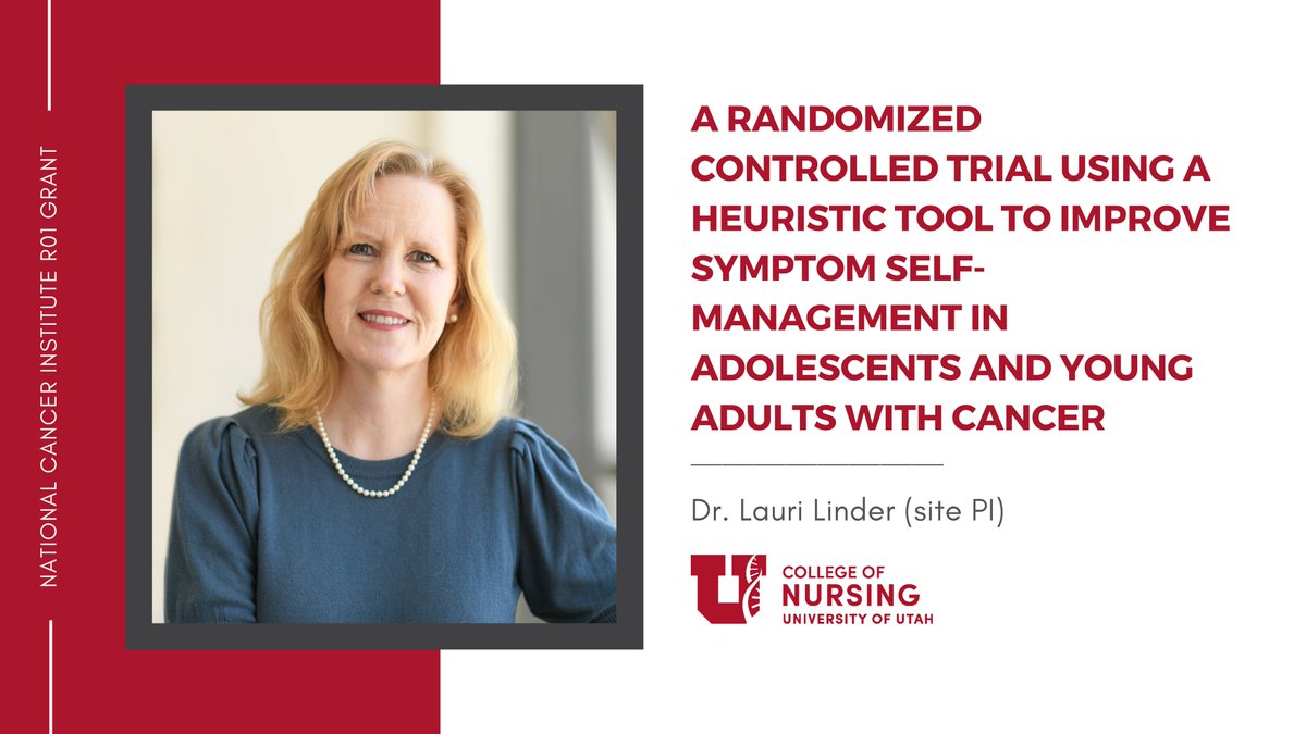 U of Utah Nursing (@uofunursing) on Twitter photo .@NCIResearchCtr awarded a $2.4M R01 grant to Dr. <a href="/lauri_linder/">Lauri Linder</a> (site PI) and her multi-site team, including Drs. Suzanne Ameringer (PI), Kristin Stegenga, Fiona Macpherson, R. K. Elswick, and Roger Altizer (<a href="/real_rahjur/">Roger Altizer</a>) for their project. Congratulations all👏 .@NCIResearchCtr awarded a $2.4M R01 grant to Dr. <a href="/lauri_linder/">Lauri Linder</a> (site PI) and her multi-site team, including Drs. Suzanne Ameringer (PI), Kristin Stegenga, Fiona Macpherson, R. K. Elswick, and Roger Altizer (<a href="/real_rahjur/">Roger Altizer</a>) for their project. Congratulations all👏