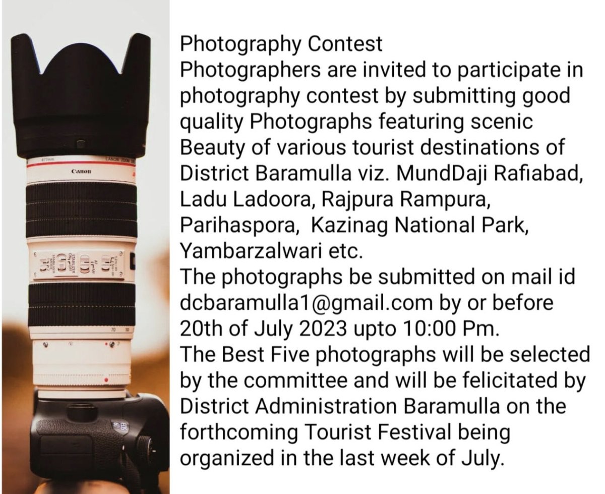 DrSyedSehrish's tweet photo. All nature lovers, photographers,!!
Plz participate, Best photos will be used in the tourism booklet and facilitated!! https://t.co/cynKNMO7Fi