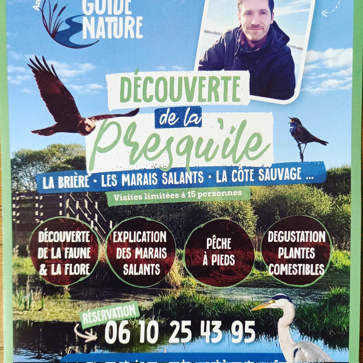 GuideNature44's tweet image. Réservez dès maintenant votre #sortie #nature en Presqu'île de Guérande (#44) Découverte des marais salants, du Parc régional de Brière, pêche à pied pour les enfants et bien d'autres sorties !
Chèques-vacance acceptés 
Chiens acceptés !
antoinemercier-guidenature.fr