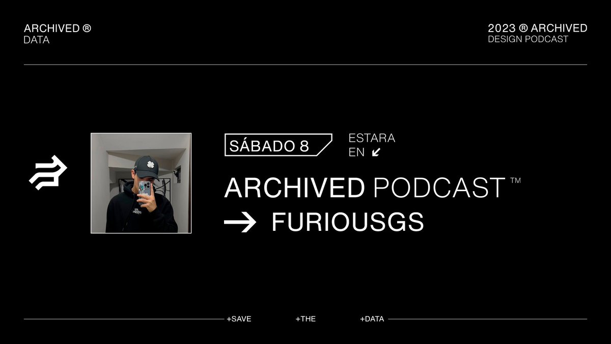 ArchivedPodcast's tweet image. Este Sábado 8 tendremos a @FuriousGS en Archived Podcast.        

⏰ 2:00 PM    
📺twitch.tv/archivedpodcast

➜ #SaveTheData
