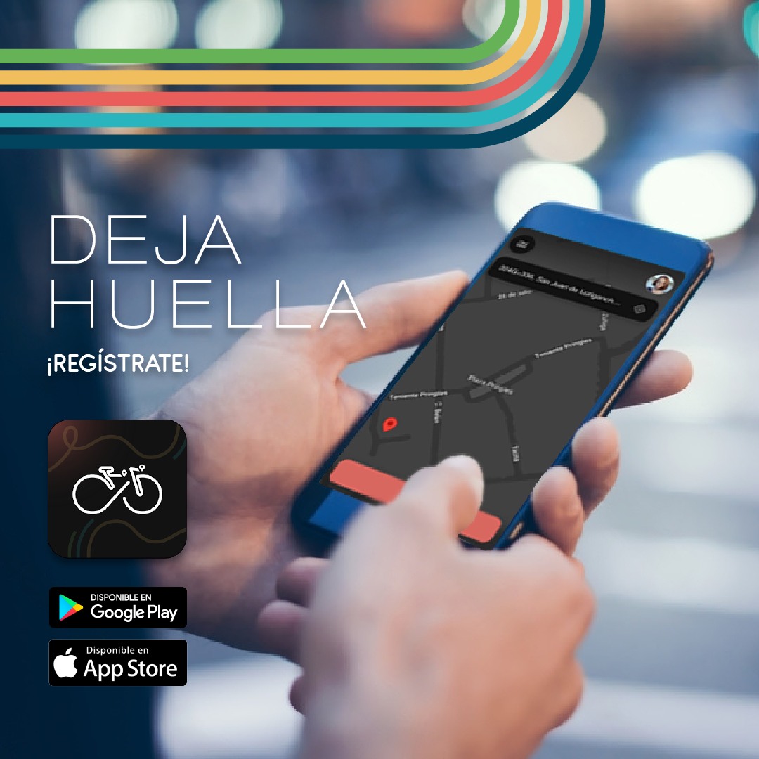 Descarga y activa la App Huella Ciclista y deja tu primera huella. 🚴
Cada ruta nos permitirá generar data necesaria para realizar mejoras en nuestra ciudad. 📲

Únete al movimiento y sigamos #DejandoHuella
#KAS4Innovation #UrbanoLab