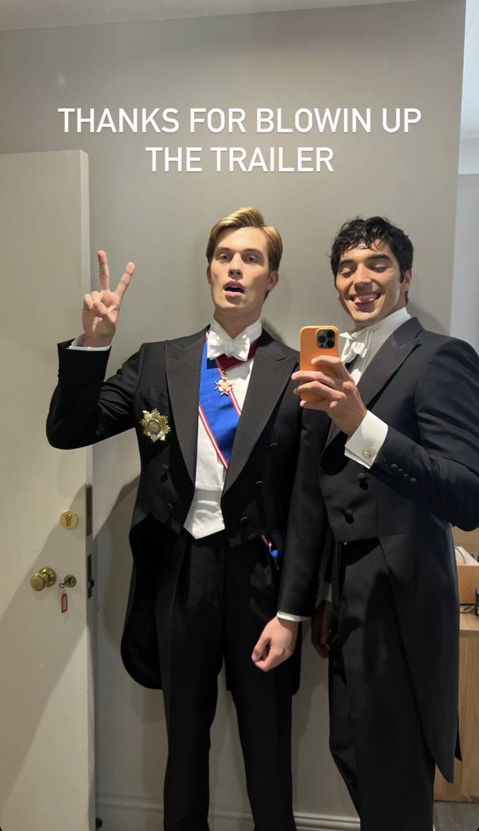 “Thanks for blowin up the trailer”

📸 <a href="/nickgalitzine/">Nicholas Galitzine</a> via Instagram stories