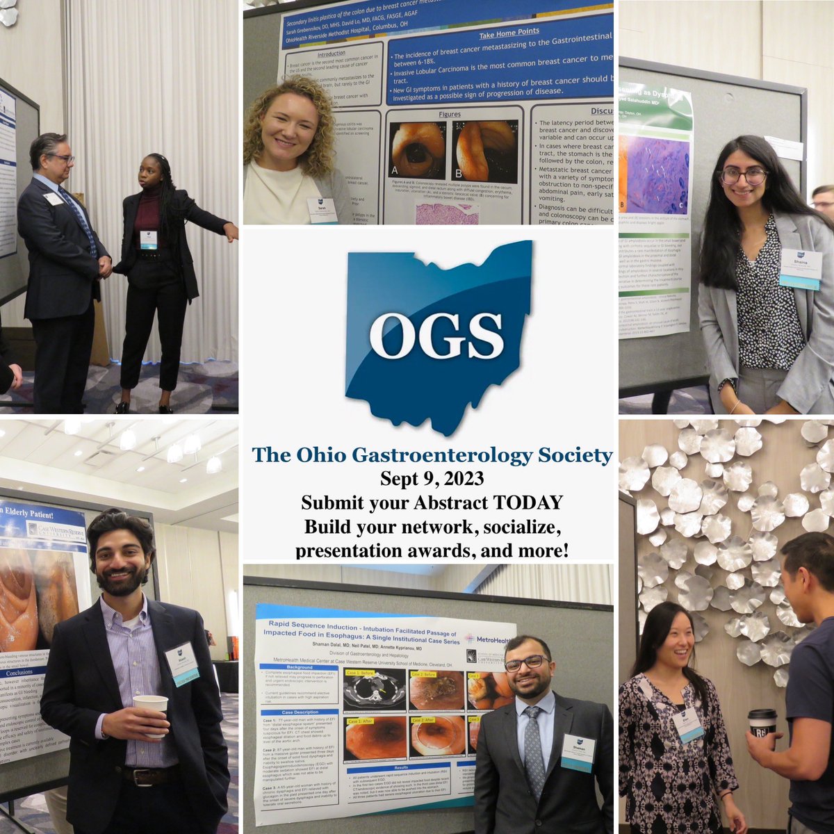 Submit a poster abstract @ the Sept. 9 OGS Annual Meeting @ Renaissance Hotel Westerville-Polaris, 7a– 2p Submission deadline: Aug. 6 Notified of acceptance: Aug. 14 💎Submit an abstract (osma.org/aws/OSMA/input…) 💎Meeting details and register (ohiogisociety.org/annual-meeting)