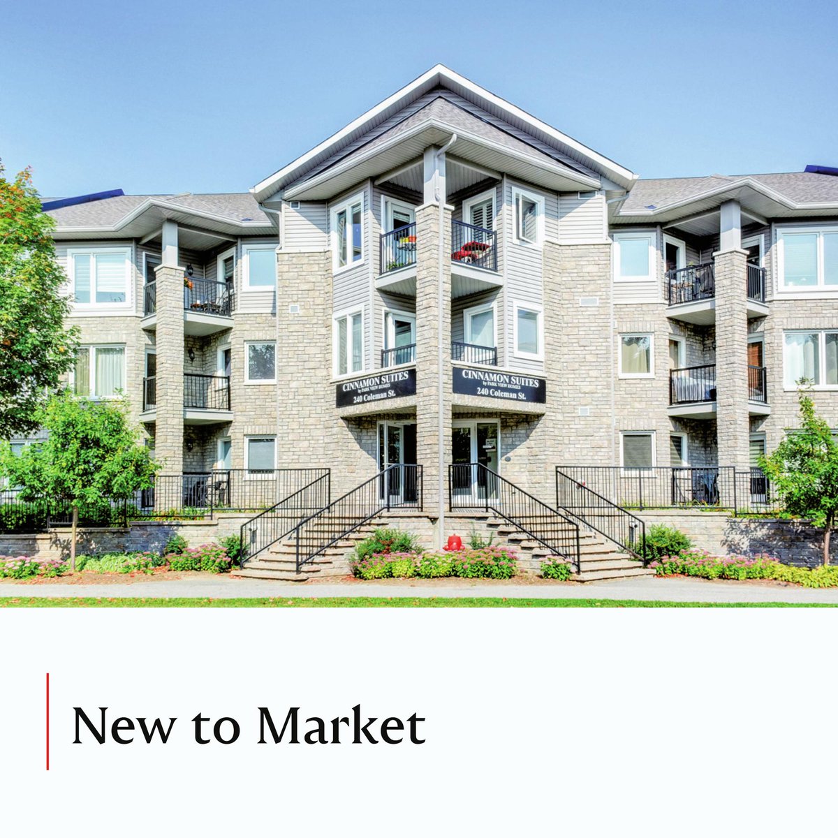 NEW TO MARKET
2 Bedroom Condo with 2 parking spaces, storage unit, balcony and in unit laundry, building elevator, perfect for downsizing.
240 Coleman St. Unit 205, Carleton Place

Eric Perron - Sales Representative - Agent Immobilier
PREN®  ... facebook.com/15622212840321…