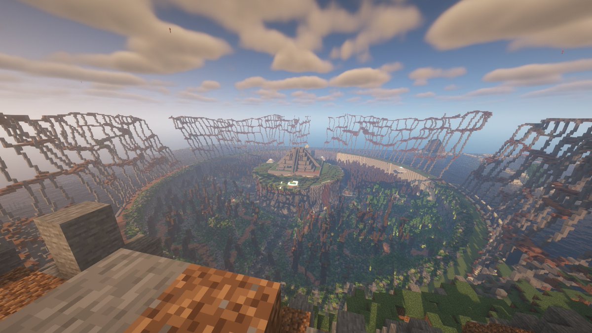 New progress pic! Next step is going to be finish the temple then pretty up the island with some trees, large vines and other things to make it feel overgrown.