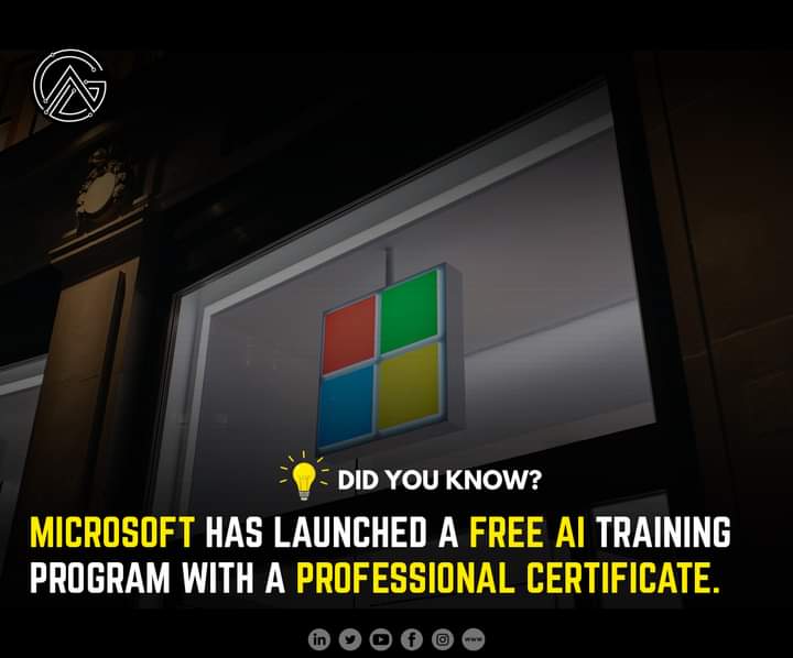 TechAGL's tweet image. Mastering the basics in artificial intelligence (AI) can help you jump – start your career and get ready to dive deeper into the other technical opportunities.

For Apply:
learn.microsoft.com/en-us/certific…

Blog:  techagl.com

#Microsoft  #Aifreecourse #MS #AI #techagl #TechAGL