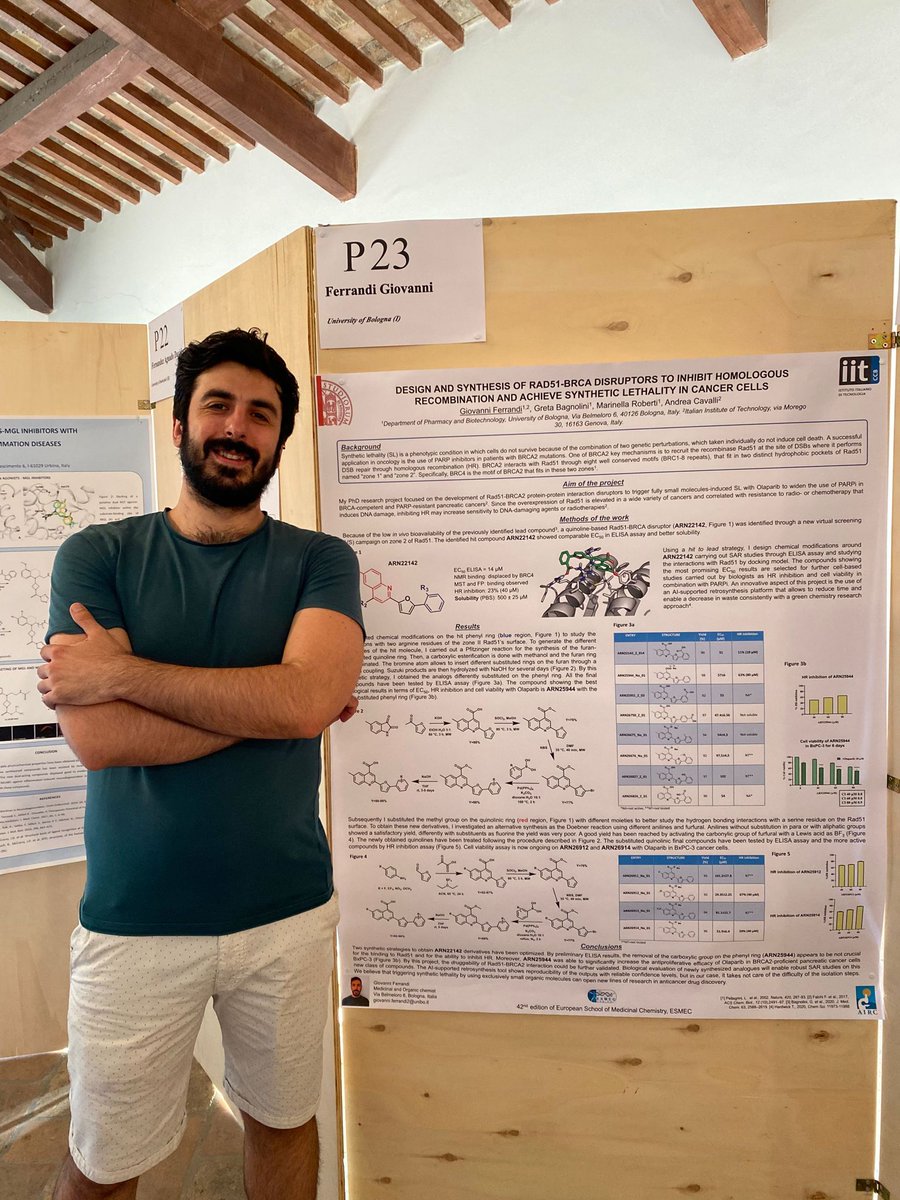 Giova_F4basito's tweet photo. @esmecurbino never disappoints! What a pleasure to return to the city of culture and knowledge with so many PhD students and professors to share ideas, knowledge and a few beers with! I hope to return again next year to celebrate my birthday with science and friends! π§ͺπ»π#b2f2 https://t.co/WrxX1LUXO6