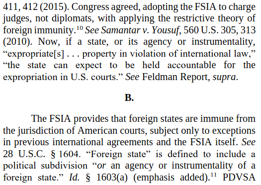 EmbassyLaw's tweet photo. Grotius, Tate Letter, #FSIA and expropriation: OI European Group BV v. Bolivarian Republic of Venezuela - 3rd Cir Philadelphia 7 JUL 2023
https://t.co/7DyFOmOxcj https://t.co/NkU3hyEuHJ