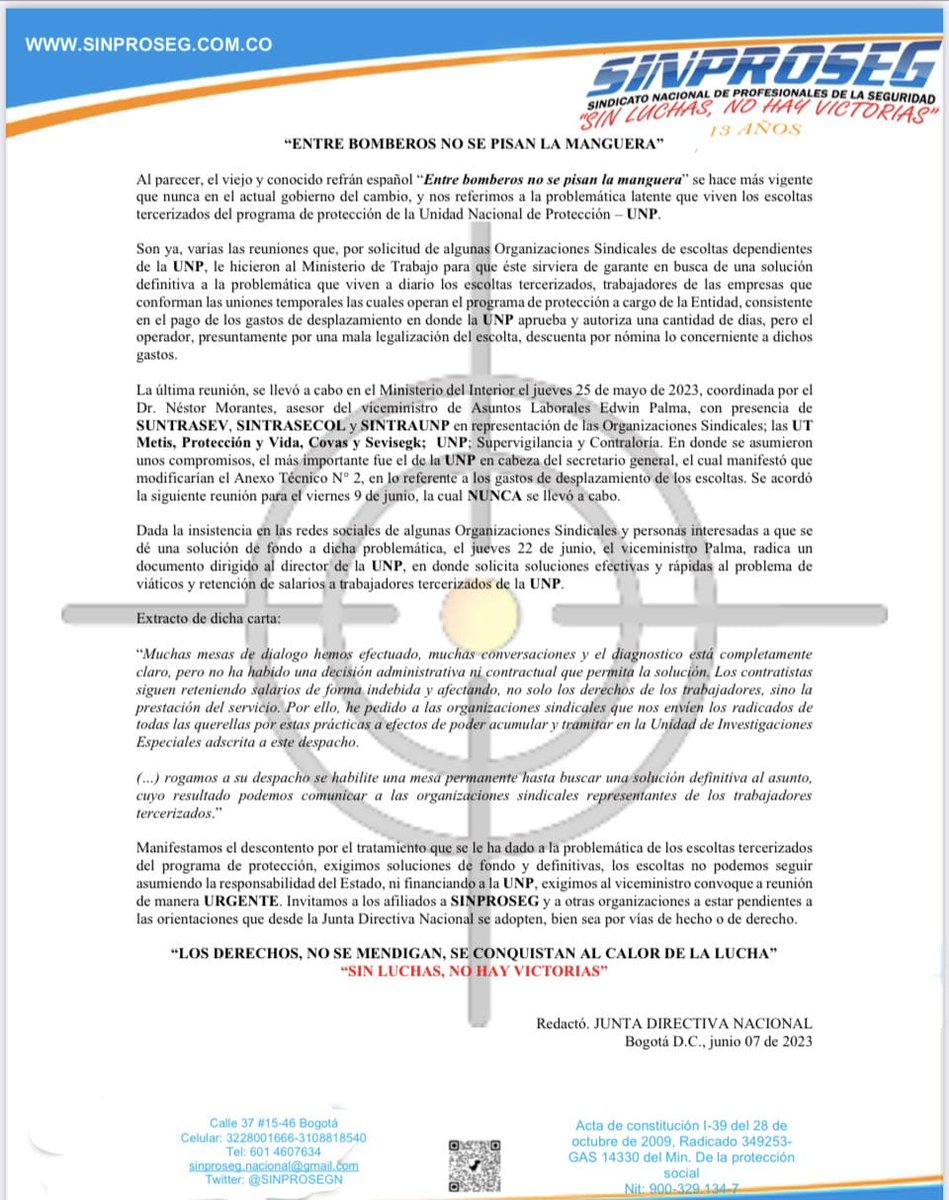 ENTRE BOMBEROS NO SE PISAN LA MANGUERA"