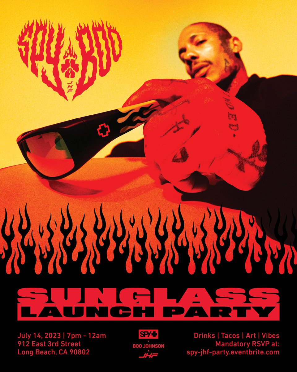 spyoptic's tweet photo. JUST IN 🔥 @spyoptic x @boojohnson sunglasses launching next Friday 7/14 at 7 am PST followed by a release party 7 pm in Long Beach, CA. Claim your spot now 🔗 Mandatory RSVP to attend. Spots are limited.

RSVP below :
https://t.co/NBQM6twEgq https://t.co/cpfpgYjJgb