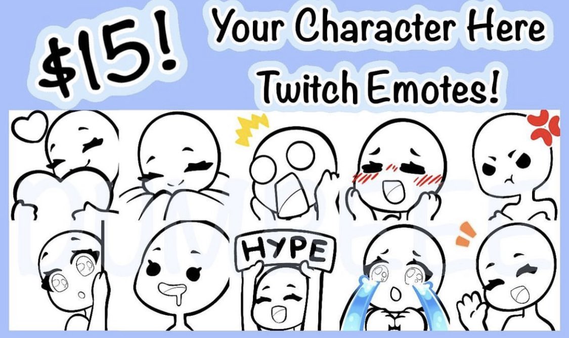 DumBeee_'s tweet photo. EMOTE SLOTS ARE OPEN! 1/5 AVAILABLE! Dm or leave a comment if you want a slot! PayPal only! Payment required after sketches are approved! https://t.co/XW0FFNfwDZ