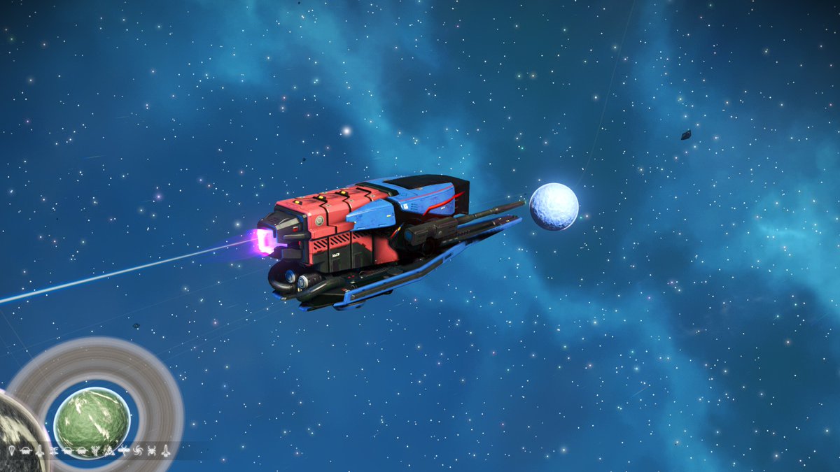 During_A_walk's tweet photo. ちいさめセンチネル船
片方は完全に戦車でちょっとシュール
星系はSSのアドレスです(ユークリッド)
#NoMansSky
#ノーマンズスカイ https://t.co/B67oswz9vD