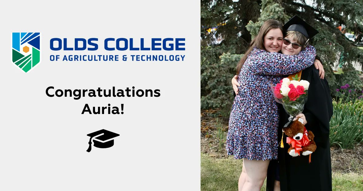 This spring, Auria became the first student to complete her studies in the Horticulture program at <a href="/OldsCollege/">Olds College of Agriculture & Technology</a> with support from the inclusive post-secondary education initiative. Congrats Auria! Learn more: inclusionalberta.org/connections/in…