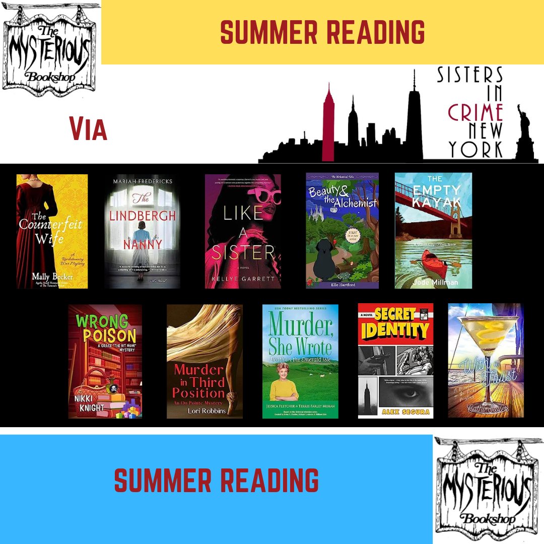 #FF <a href="/NYSinC/">NY Sisters In Crime</a> <a href="/TheMysterious/">Mysterious Bookshop</a> #SummerReading 

@mally_becker @MariahFrederick <a href="/kellyekell/">Kellye Garrett Has Left the App</a> <a href="/HartfordElle/">Elle Hartford</a> <a href="/KalbMarple/">Kathleen Marple Kalb</a> @worldseats <a href="/lorirobbins99/">Lori Robbins</a> <a href="/alex_segura/">Alejandro Segura</a> @cathistoler 

<a href="/levelbestbooks/">Level Best Books</a> <a href="/HNS_NA/">HNS North America</a> <a href="/CrimeWoC/">Crime Writers of Color</a> <a href="/mwanewyork/">MWA-NY</a>