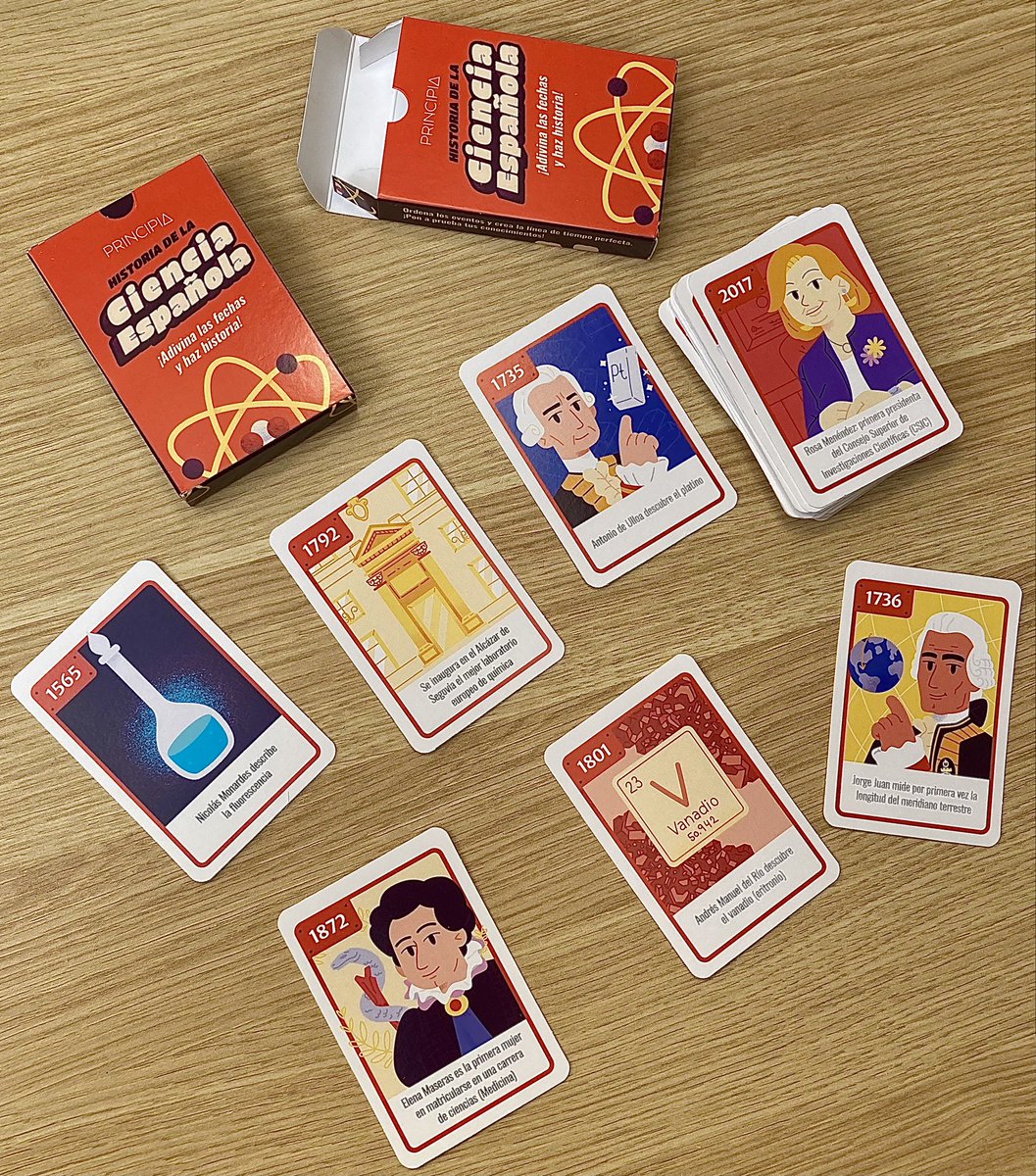 <a href="/Principia_io/">Principia</a> ha lanzado un juego de cartas sobre historia de la ciencia española. ¡Directo a la colección de recursos para el próximo curso! Para saber más sobre esta fantástica iniciativa: shop.principia.io/catalogo/histo….
