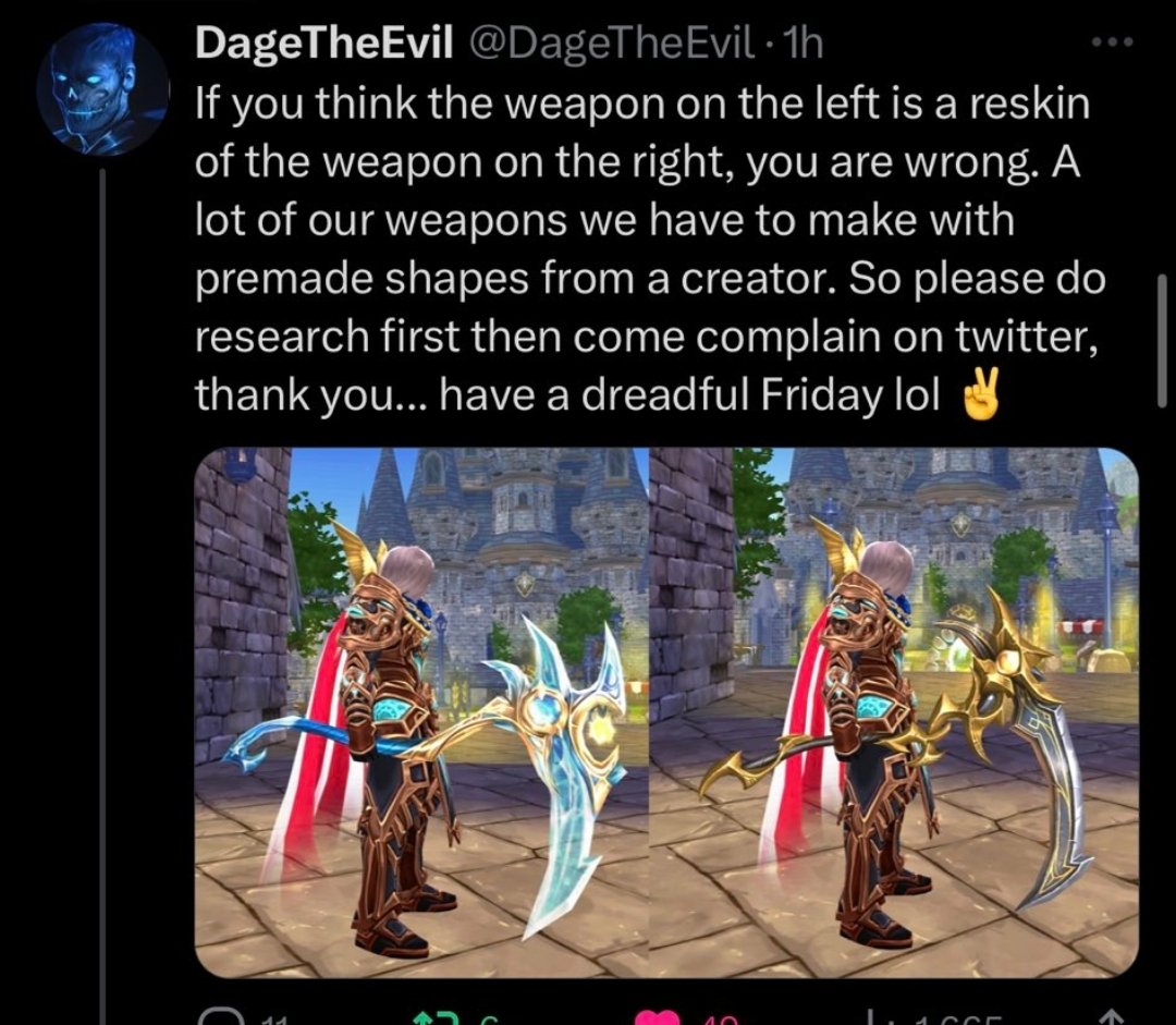 "If you think your 'Art' can carry AQ3D, you're wrong", DivaDage🤷🏻‍♀️

You've forgotten where you came from.

So please remember to stow that shit attitude, you lazy hack, modeling from LEGO premades.🤣